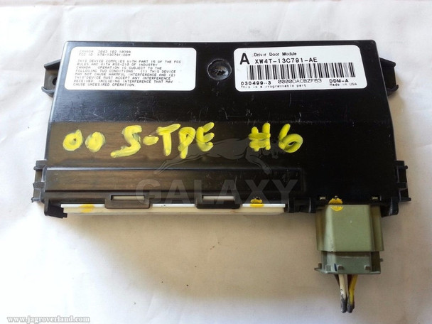 *00-02 S-Type Programable Left Door Module Oem Xw4T-13C791-Ae