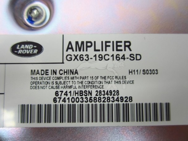 16-17 XF Xe XJ F-Type Meridian Radio Amplifier 380W 11 Speaker Gx63-19C164-Sd T2H18382 T2H13899