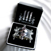 medieval silver wedding crown ring with 3 rexes glam box