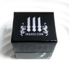 3 Rexes black glam ring box