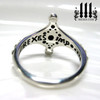 imp silver fairy ring with inscribed design back detail, lgbtq promise ring