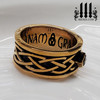 Mens Celtic Knot Bronze Soul Ring Gothic promise Band 