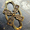 Celtic Cross Necklace Mahal Pendant In Bronze