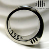 .925 sterling silver iron cross ring