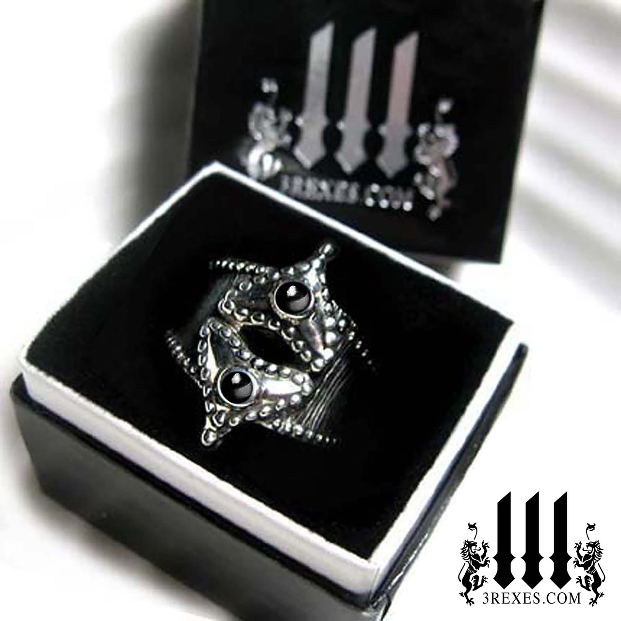 Fairy Tale Gothic Heart Ring - 3 Rexes Jewelry