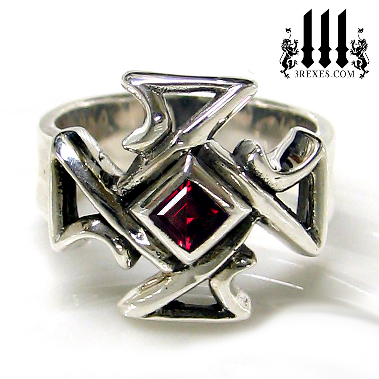 Celtic Cross Gothic Z Ring - 3 Rexes Jewelry