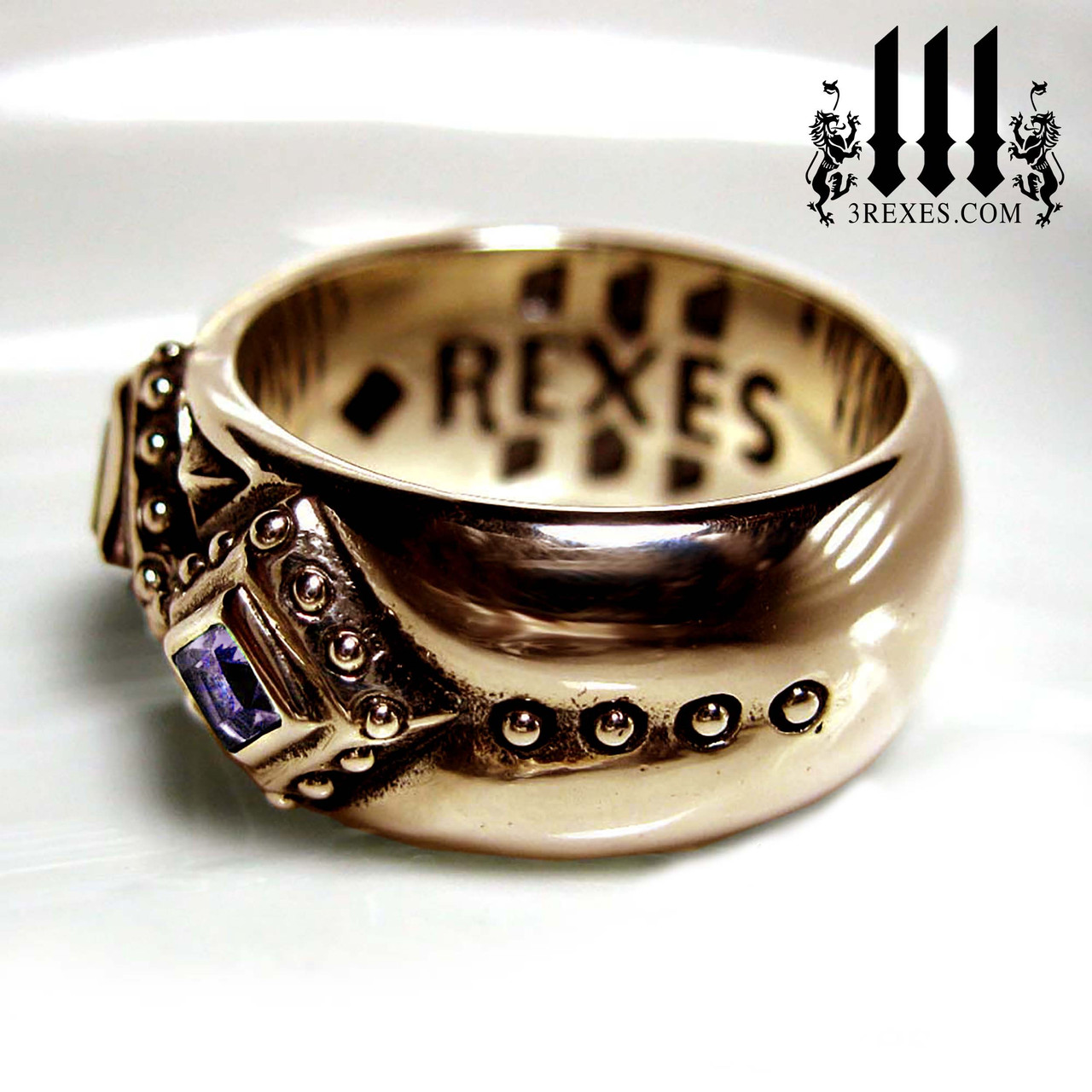 3 Wishes Medieval Bronze Ring - 3 Rexes Jewelry