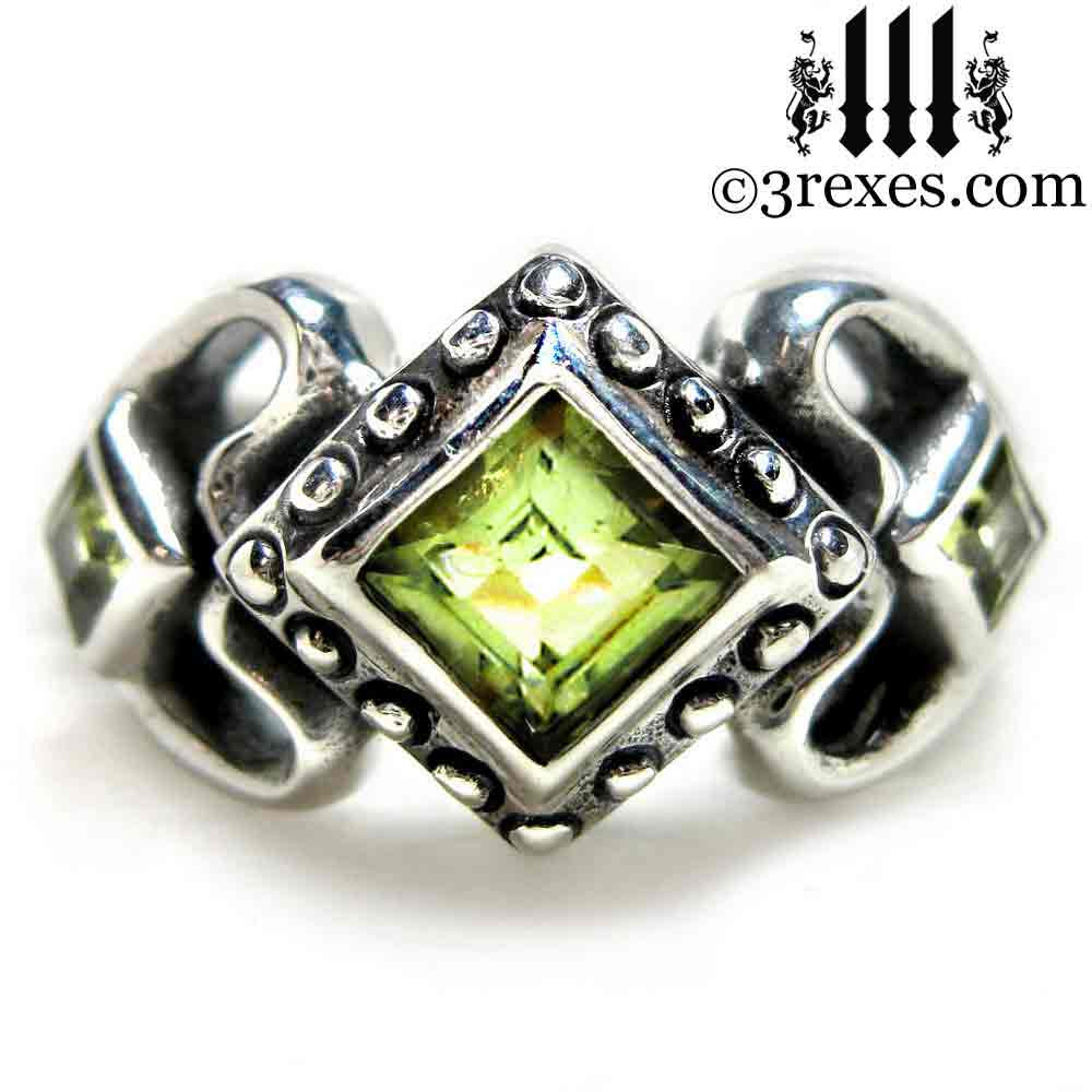 Princess Love Gothic Engagement Ring 925 Sterling Silver