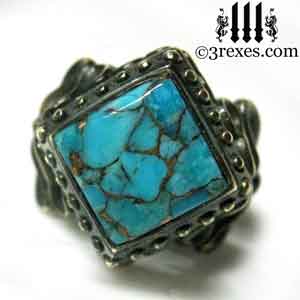 brass-raven-love-wedding-ring-gothic-blue-copper-turquoise-cocktail-band