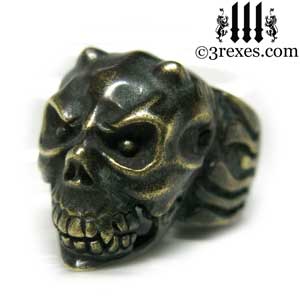 gargoyle-skull-ring-dark-devil-brass-band-for-men-open-mouth-3-rexes-jewelry