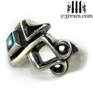 mens-bohemian-blue-topaz-stone-z-ring-celtic-silver-band-3-rexes-jewelry