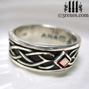 soul-love-anam-gra-mens-silver-celtic-wedding-ring-red-garnet-stone