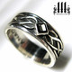 mens celtic knot wedding ring gothic medieval engagement band, lgbtq alt unisex designs, black onyx stone in sterling silver metal