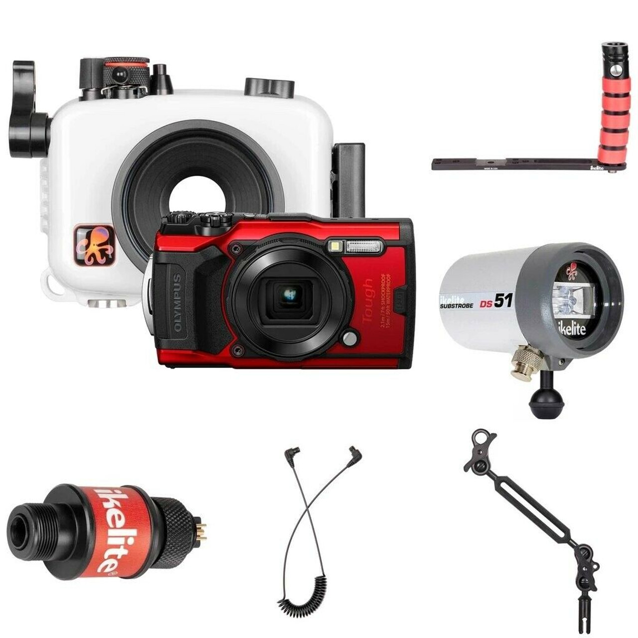 Ikelite Underwater Housing, Olympus Tough TG-6 Camera and