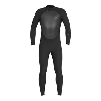 XCEL Men's Axis Back Zip 4/3mm Full Wetsuit (MN43AXG0-BLK) Front