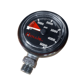 Hollis Low-Profile Brass SPG Pressure Gauge Module - Metal w/o Boot