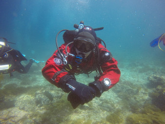 Drysuit Diver Certification with Boat Trip to Local Island, learning code and RENTAL!