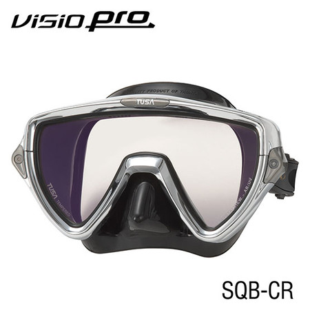 TUSA M-110 Visio Uno Pro Scuba Diving Mask, Chrome