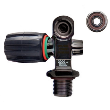 XS Scuba Diving Tank PVD PRO Valve for Aluminum or Steel Cylinders
