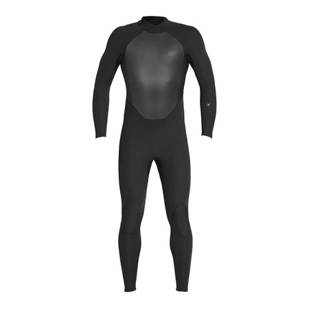 XCEL Men's Axis Back Zip 4/3mm Full Wetsuit (MN43AXG0-BLK) Front