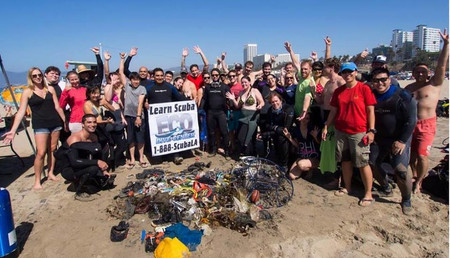 Coastal Clean Up Dive at Santa Monica Pier