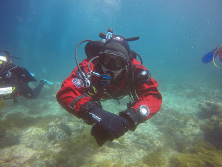 Drysuit Diver Certification with Boat Trip to Local Island, learning code and RENTAL!