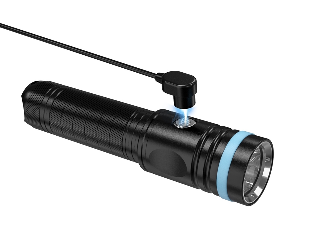 Skywoods D7 NOVA Rechargeable Dive Light 2600/1300 Lumens by