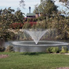 Pond fountain v spray pattern