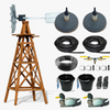 Deluxe Wooden Windmill Aeration System - 16' Tower