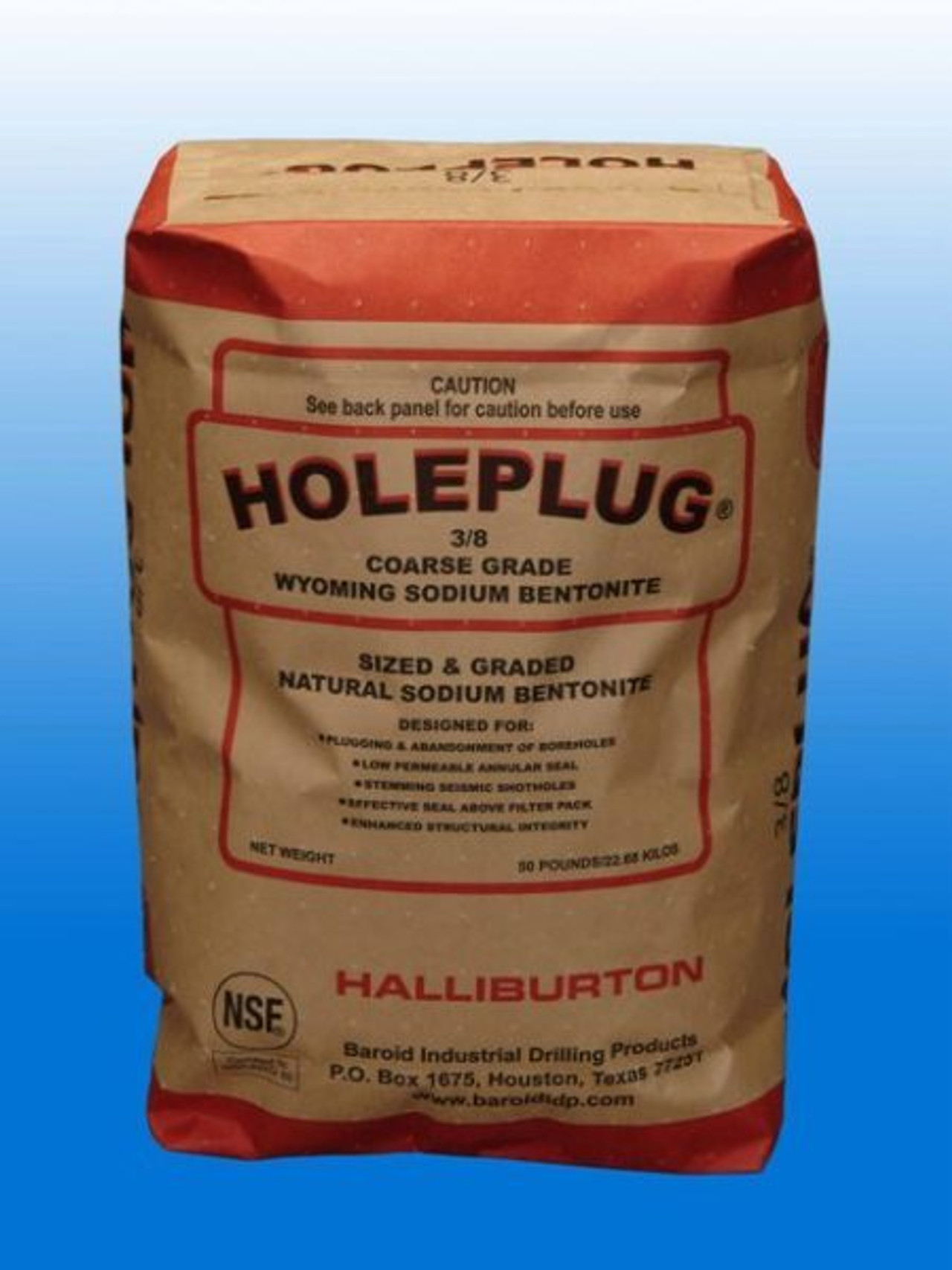 Hole Plug Bentonite Chips 2400 lb pallet in 50 lb bags