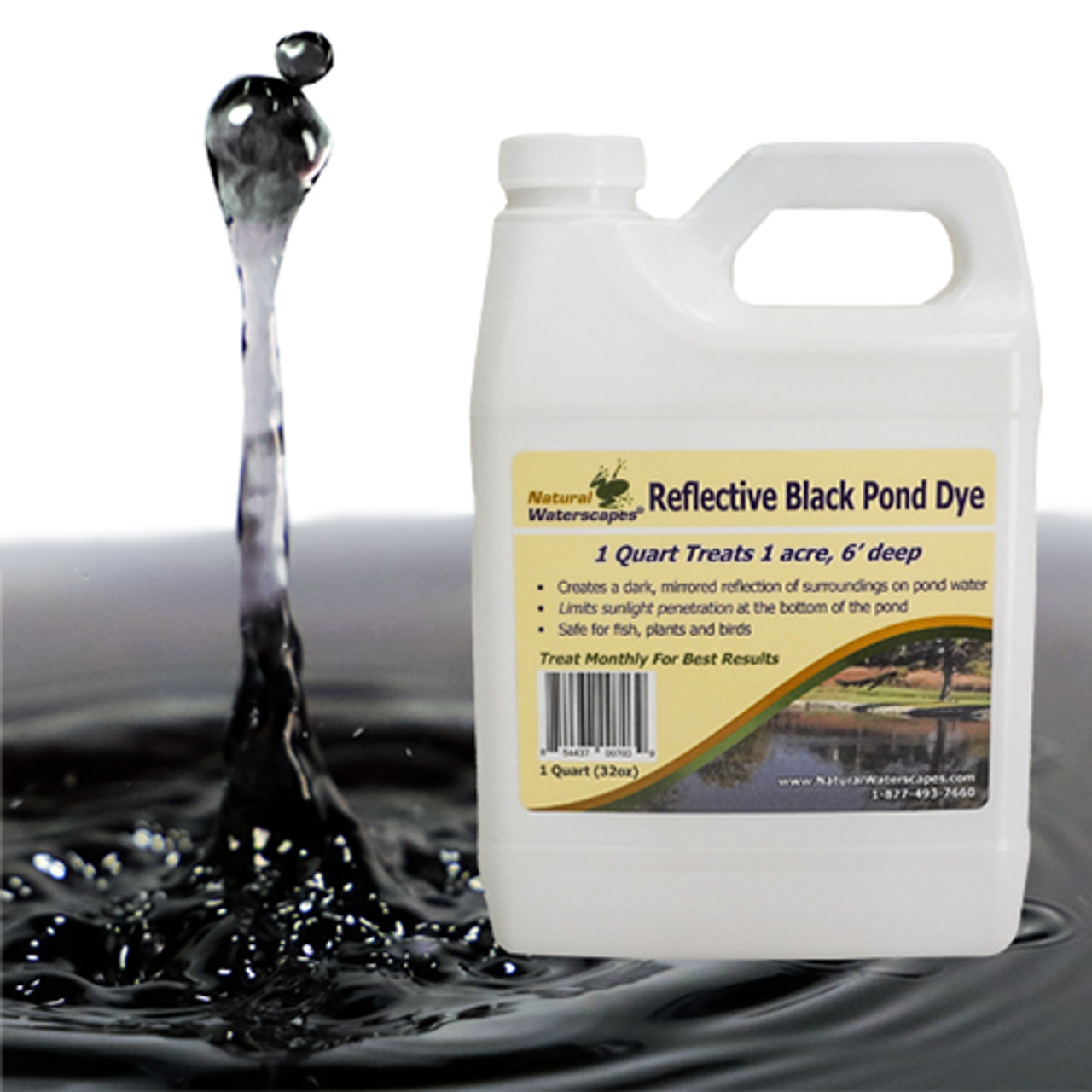 Reflective Black Pond Dye Concentrated Quart