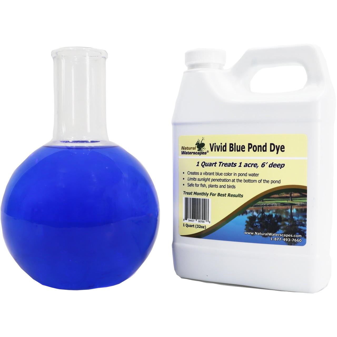 Case of 4 (1) Gallon Blue Dye Concentrate Pond Cleaners