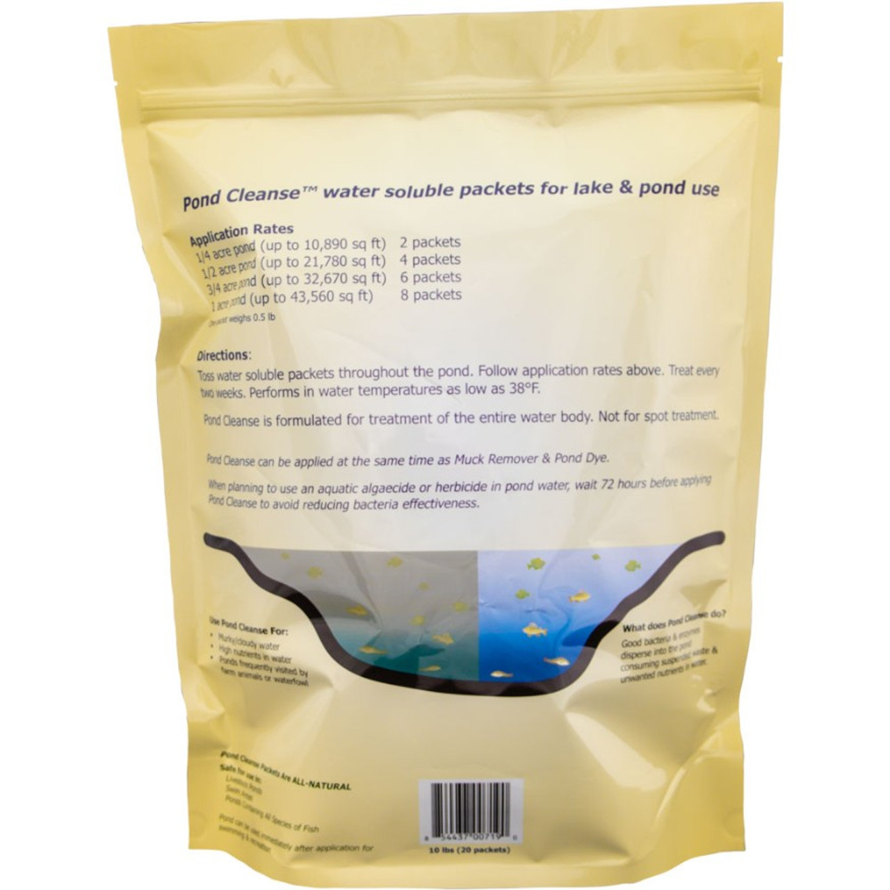 Pond Cleanse Beneficial Bacteria for Ponds 10 lb