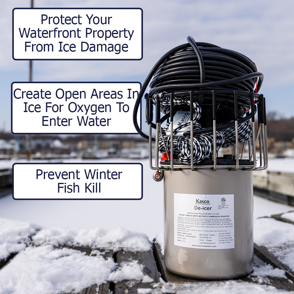 Kasco Marine Deicer - 3/4 Horsepower for serious deicing