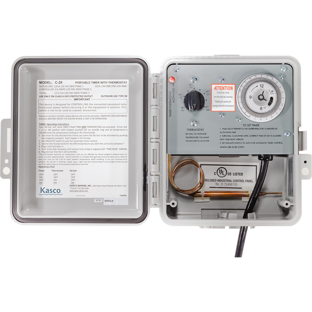 Kasco C-20 120V Time and Temperature De-Icer Control Panel
