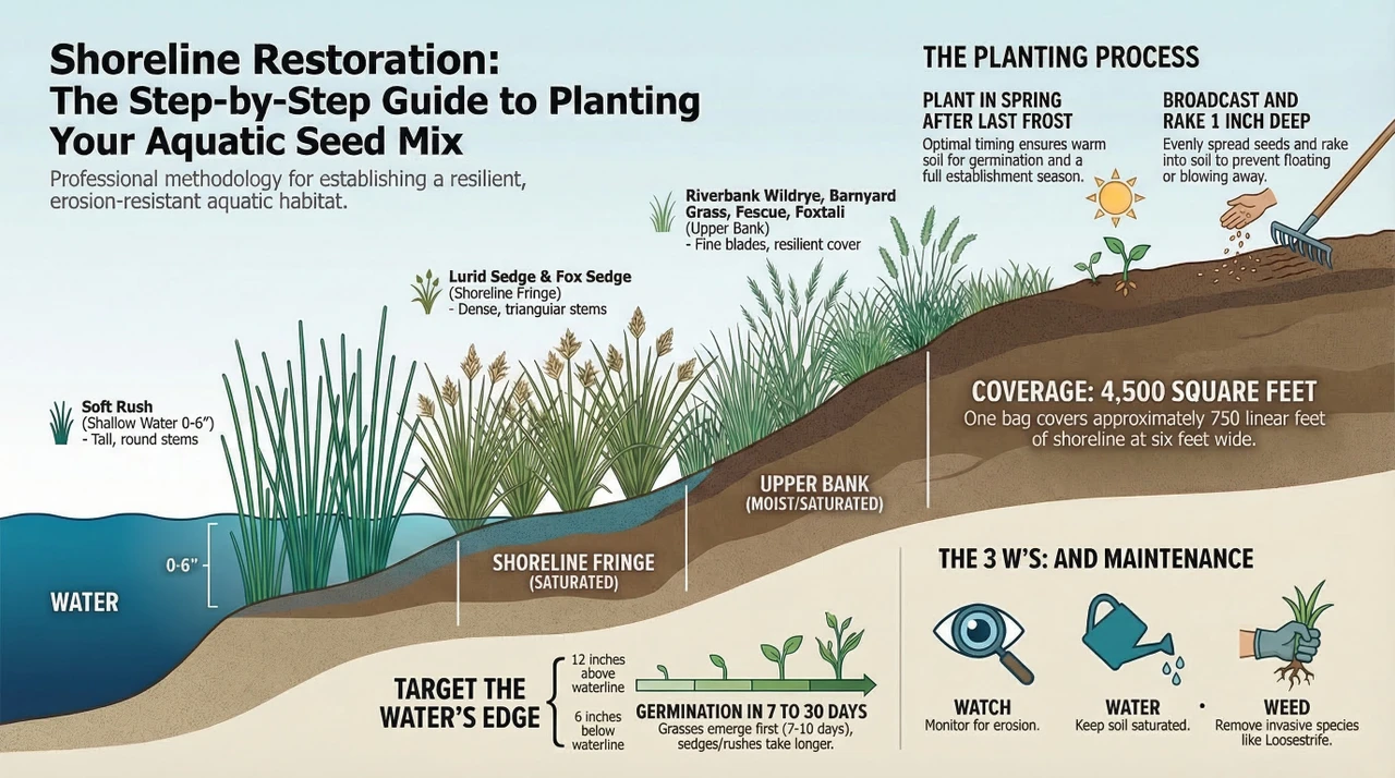 Pond & Lake Shoreline Seed Mix