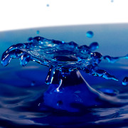 dark blue pond water
