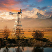 Windmill Aeration System - 4-Leg - 24' Tower