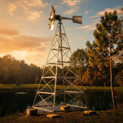 Windmill Aeration System - 4-Leg - 24' Tower