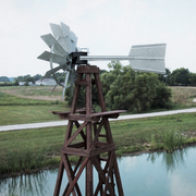 Deluxe Wooden Windmill Aeration System - 16' Tower