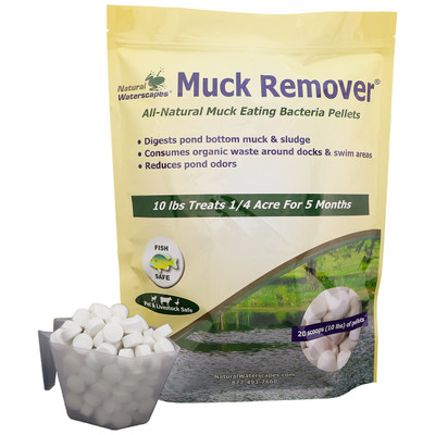 Muck Pellets to digest pond sludge.