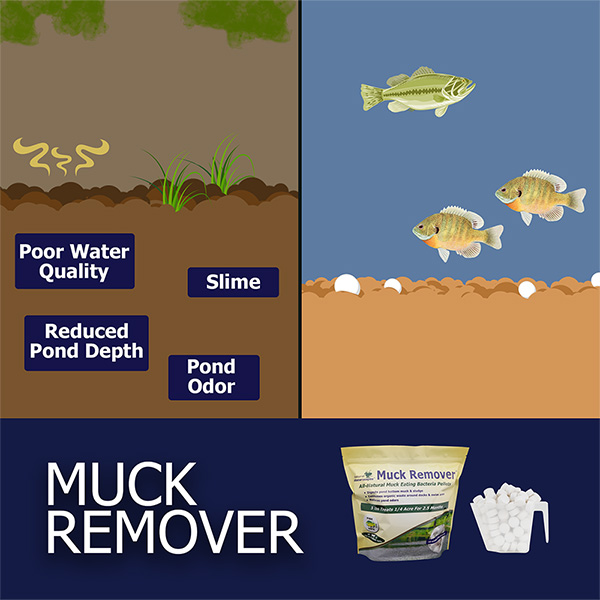 Muck Remover Pellets for Pond and Lake Muck Removal 10 lb