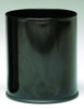 Witt Monarch Series 4 Gallon Round Metal Wastebasket Black