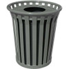 Witt 36 Gallon WC3600-FT-SLV Outdoor Waste Receptacle Silver