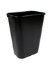 41 Quart Home or Office Plastic Wastebasket Black