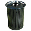 34 Gallon Metal Outdoor Pitch In Lid Waste Receptacle MF3212