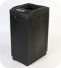 39 Gallon Indoor Outdoor Forte Plastic Waste Can Black