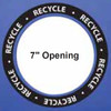 White Letter Recycle Decal for 7 Inch Openings