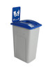 32 Gallon Plastic XL Simple Sort Single Home & Office Recycling Bin WWXL (4 Colors)