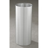 11 Gallon 12 x 23 Open Top Office Wastebasket Satin Aluminum